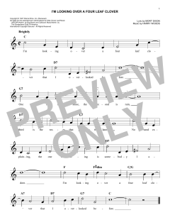 I'm Looking Over A Four Leaf Clover von Harry Woods (Download) 