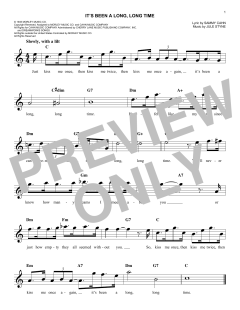 It's Been A Long, Long Time von Jule Styne (Download) 
