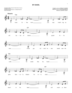 My Shawl von Stanley Adams (Download) 