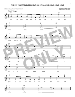 Pack Up Your Troubles In Your Old Kit Bag And Smile, Smile, Smile von Felix Powell (Download) 