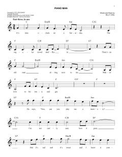 Piano Man von Billy Joel (Download) 