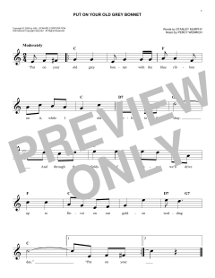 Put On Your Old Grey Bonnet von Percy Wenrich (Download) 