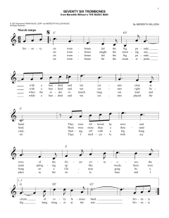 Seventy Six Trombones von Meredith Willson (Download) 