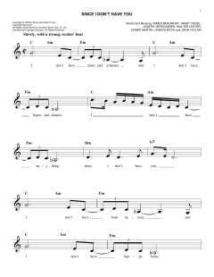 Since I Don't Have You von Janet Vogel (Download) 