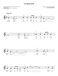The Green Door von Jim Lowe (Download) 