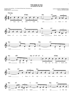 The Song Is You von Jerome Kern (Download) 
