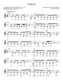 To Know You von Mark Hammond (Download) 