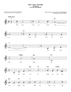 Toot, Toot, Tootsie! von Dan Russo (Download) 
