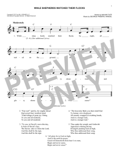 While Shepherds Watched Their Flocks von Georg Friedrich Händel (Download) 