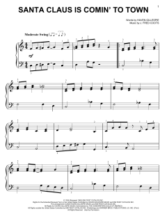 Santa Claus Is Comin' To Town von Fred Coots (Download) 