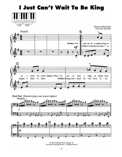 I Just Can't Wait To Be King von Tim Rice (Download) 