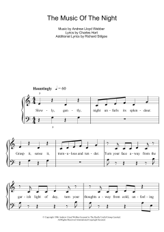 The Music Of The Night von Andrew Lloyd Webber (Download) 