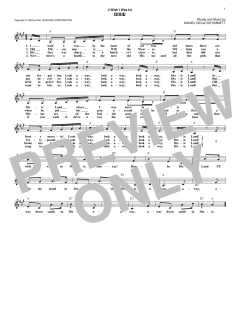 (I Wish I Was In) Dixie von Daniel Decatur Emmett (Download) 
