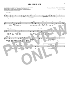 A Big Hunk O' Love von Elvis Presley (Download) 