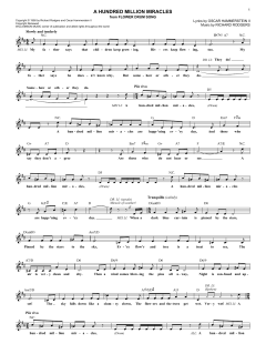 A Hundred Million Miracles von Richard Rodgers (Download) 