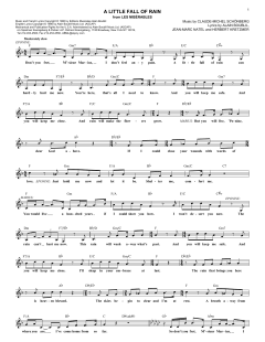 A Little Fall Of Rain von Alain Boublil (Download) 
