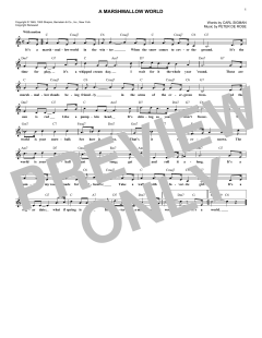 A Marshmallow World von Carl Sigman (Download) 