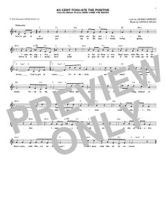 Ac-cent-tchu-ate The Positive von Harold Arlen (Download) 