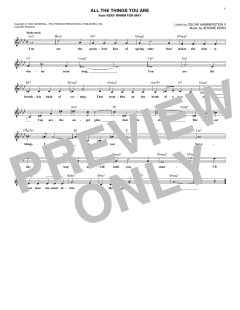 All The Things You Are von Jerome Kern (Download) 