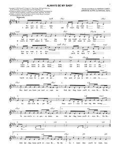 Always Be My Baby von Mariah Carey (Download) 