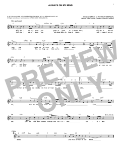 Always On My Mind von Elvis Presley (Download) 