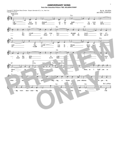 Anniversary Song von Al Jolson (Download) 