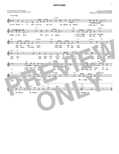 Applause von Charles Strouse (Download) 