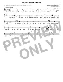 Are You Lonesome Tonight? von Elvis Presley (Download) 