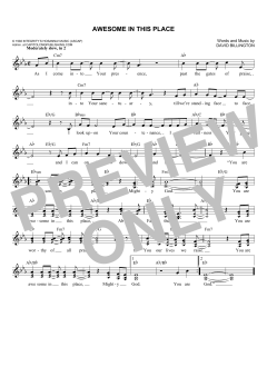 Awesome In This Place von David Billington (Download) 