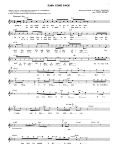 Baby Come Back von John C. Crowley (Download) 