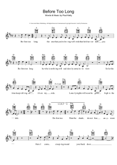 Before Too Long (Download) 