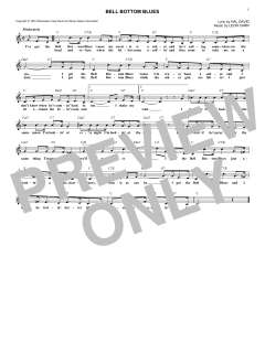 Bell Bottom Blues von Hal David (Download) 