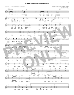 Blame It On The Bossa Nova von Barry Mann (Download) 