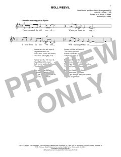 Boll Weevil von Lead Belly (Download) 