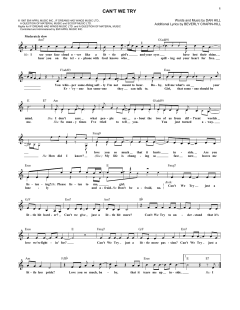 Can't We Try von Dan Hill (Download) 
