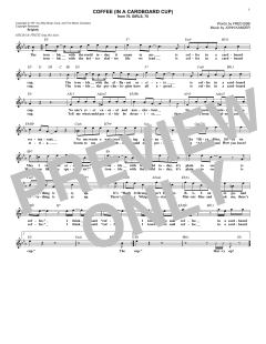 Coffee von Fred Ebb (Download) 