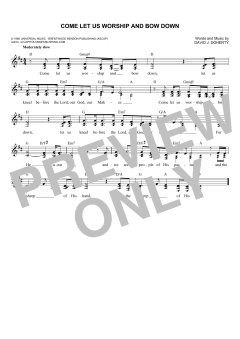 Come Let Us Worship And Bow Down (Download) 