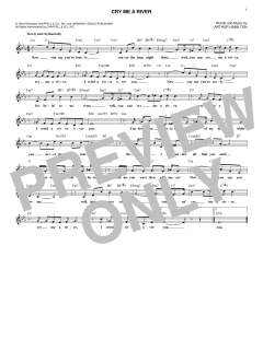 Cry Me A River von Joe Cocker (Download) 