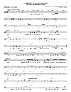 Do You Want To Build A Snowman? von Robert Lopez (Download) 