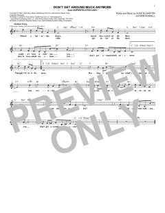 Don't Get Around Much Anymore von Bob Russell (Download) 
