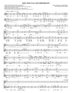 Don't Save It All For Christmas Day von Avalon (Download) 
