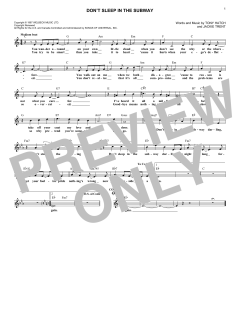 Don't Sleep In The Subway von Petula Clark (Download) 