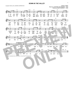 Down In The Valley von Leonard Daugherty (Download) 