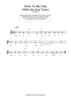 Drink To Me Only (Download) 