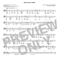 Eight Days A Week von The Beatles (Download) 