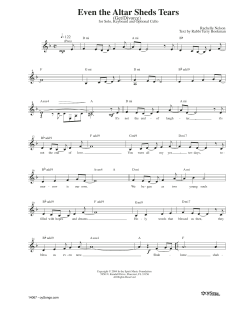 Even The Altar Sheds Tears (Download) 