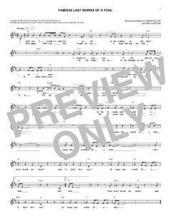 Famous Last Words Of A Fool von Dean Dillon (Download) 
