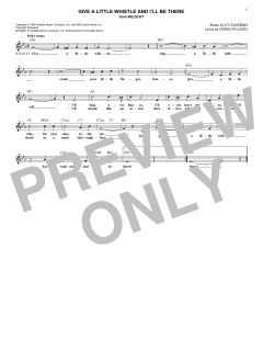 Give A Little Whistle And I'll Be There von Cy Coleman (Download) 