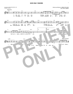 God Only Knows von Tony Asher (Download) 