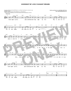Goodnight My Love, Pleasant Dreams von Paul Anka (Download) 